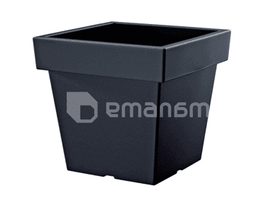 პლასტმასის ქოთანი ყვავილებისთვის Prosperplast LOFLY LOW DLOFL S433 289 მმ შავი