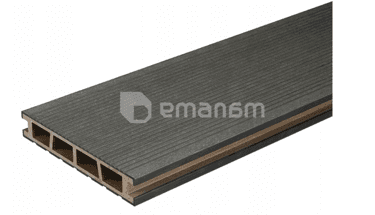 ფიცარი ტერასის Bergdeck Black Brushed 150x25x2400 მმ