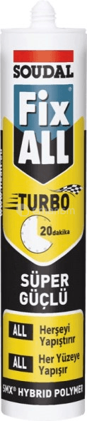 წებო ჰერმეტიკი Soudal Fix All Turbo 290 მლ