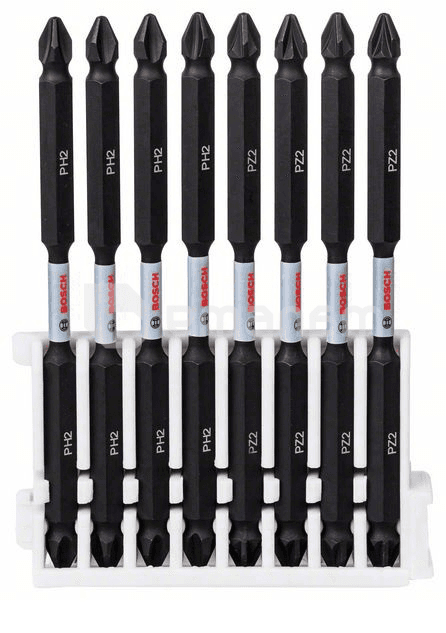 ორმხრივი ბიტების ნაკრები Bosch 2608522348 PH2/PZ2 110 მმ 8 ც