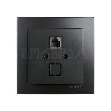როზეტი ტელეფონის RJ11 touran black - 24221040