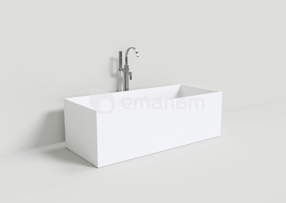 ხელოვნური ქვის აბაზანა Alex Baitler AB2120090 Solid Surface 1600x720x560 მმ
