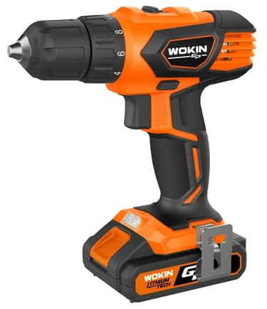 აკ. ბურღი-სახრახნისი Wokin 622035, 1500Rpm, 20V LI-ION CORDLESS DRILL Black/Orange