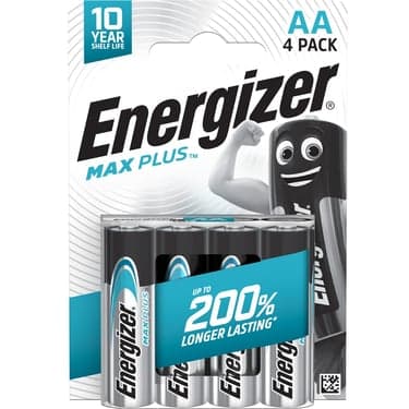ელემენტი Energizer Max Plus AA ტუტე 4 ცალი