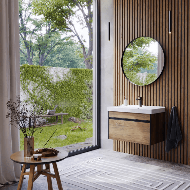 აბაზანის ტუმბო ხელსაბანით Aqwella Urban URB0110DB 101.5x50.5x46.5სმ