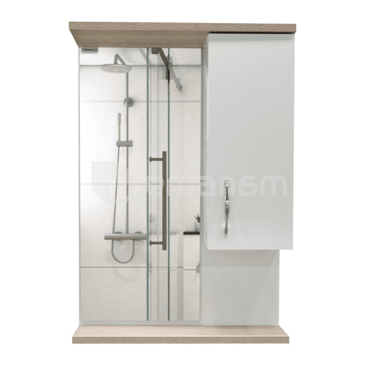 კარადა სარკით Denko Akyazi 55 White Sonomo 55x75 სმ