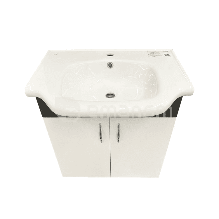 დასადგამი ტუმბო ხელსაბანით Denko Trend 65 White Antracite Grey