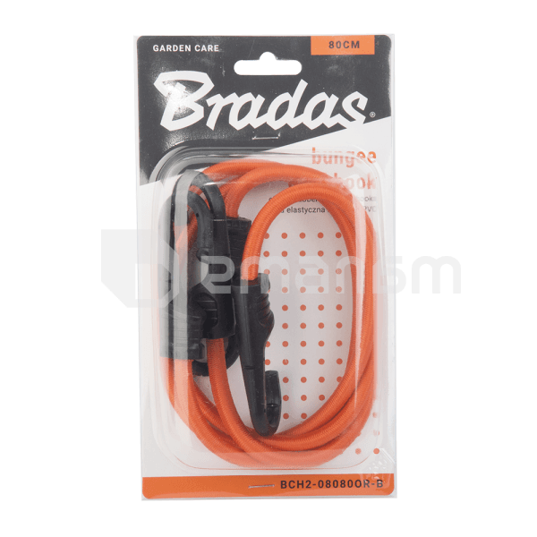 რეზინის ზონარი კაუჭით Bradas BCH2-08080OR-B 0.8x80 სმ 2 ც