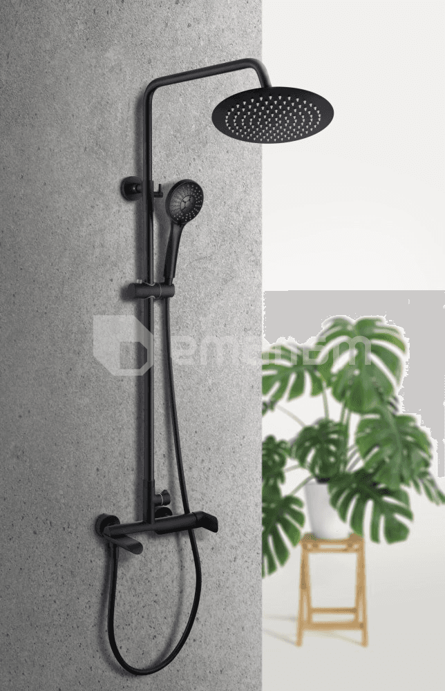 საშხაპე სისტემა Rubineta Olo BK Ultra-10 SW DV3/4 BK 625123