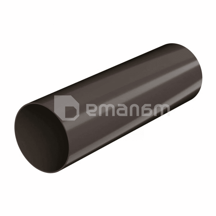 მილი სანიაღვრე Technonicol 82x3000 PVC მუქი ყავისფერი პრიალა