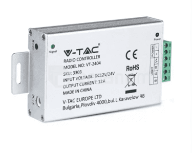 პულტი რადიოკონტროლერის ლედ ლენტისთვის V-TAC 3303 12/24V 144W