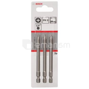 ბიტების ნაკრები Bosch 2607001535 PH2 89 მმ 3 ც