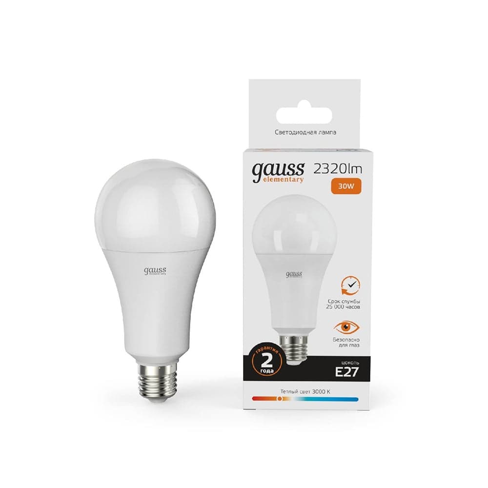 LED ნათურა Elementary A67 30W 2320lm 3000K E27 - 73219 Gauss