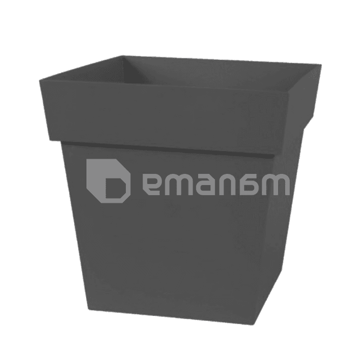ქოთანი პლასტმასის EDA Plastiques POT TOSCANE CARRE 32 X 32 X 32სმ 22ლ