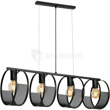 საკიდი Luminex 9736 Siner 4 E27 15W შავი