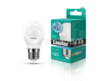 შუქდიოდური ნათურა Camelion 10W G45 Е27 4500K