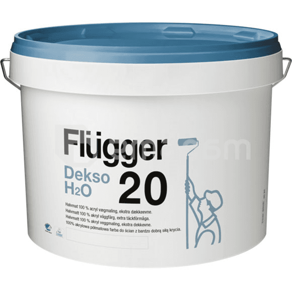 საღებავი ინტერიერის ექსტრა წმენდადი Flugger Dekso H2O 20 3 ლ
