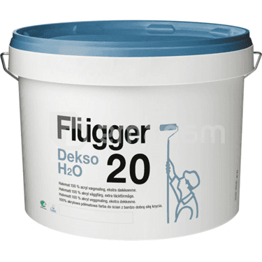 საღებავი ინტერიერის ექსტრა წმენდადი Flugger Dekso H2O 20 3 ლ