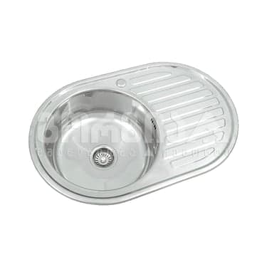 სამზარეულოს ნიჟარა LONG სიფონით 7750R 770*500*170 პრიალა