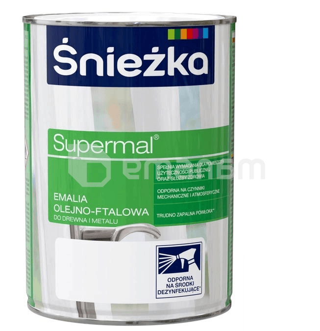 ემალი ზეთოვან-ფთალური Sniezka Supermal 2.5 ლ მქრქალი თეთრი