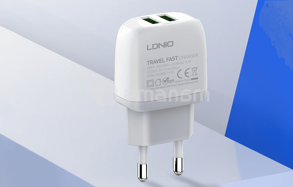 დამტენი LDNIO A2219 12W USB To Type C USB