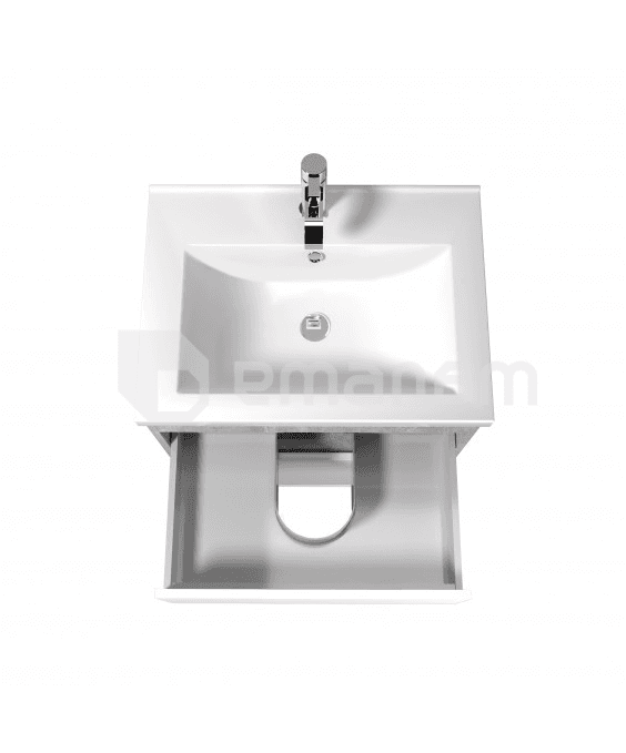 აბაზანის ტუმბო ხელსაბნით Polo Loft 60-U grey/white Cosmo 60 სმ