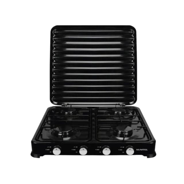 დასადგამი ქურის ზედაპირი KUMTEL HGCL-1010 BLACK თხევად გაზზე