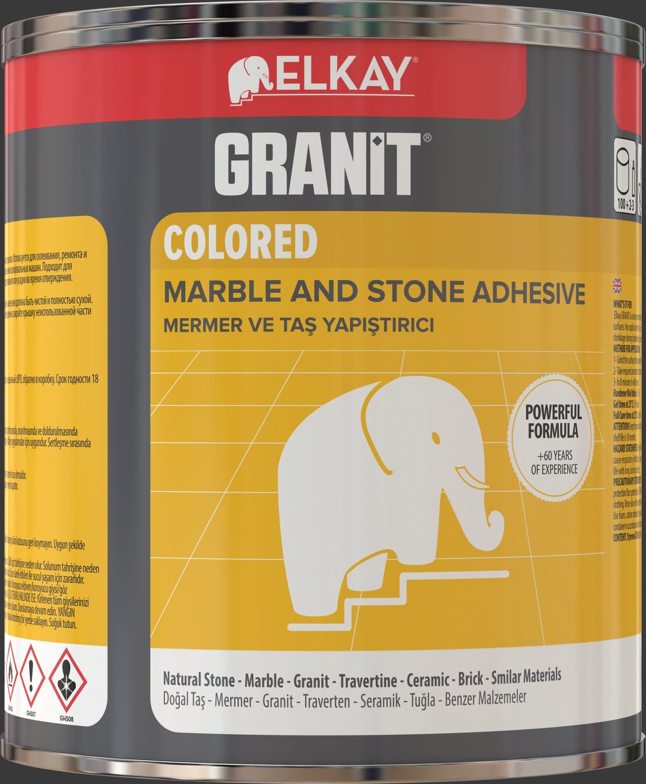  წებო ორ კომპონენტიანი -თეთრი 1000გრ. EB25B  Marble Glue 