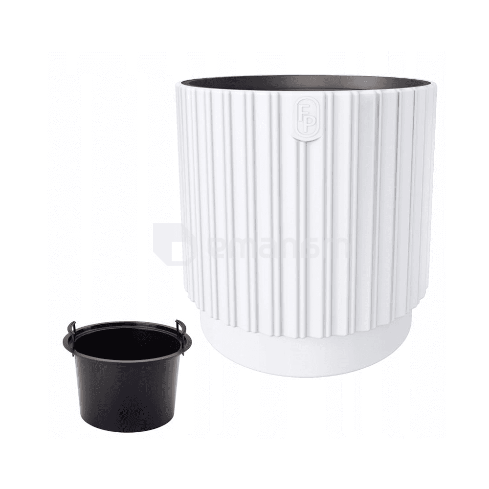 ქოთანი ყვავილის FORM-PLASTIC Mika Cyli 30 white