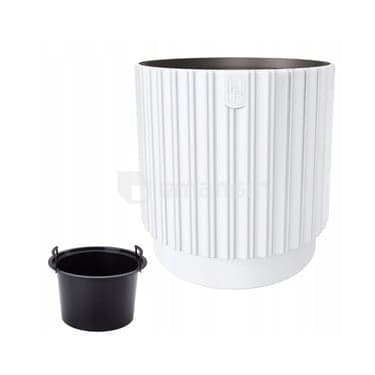 ქოთანი ყვავილის FORM-PLASTIC Mika Cyli 30 white