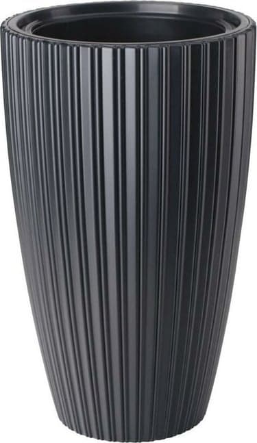 ქოთანი ყვავილის Form-Plastic Mika Slim 40 deep black