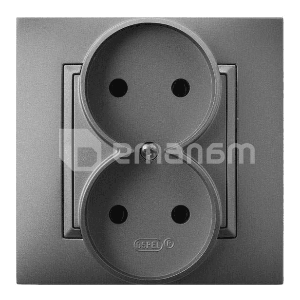 როზეტი OSPEL 2 82x82x45 ნაცრისფერი