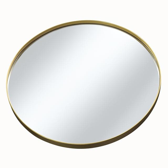 სარკე ლითონის ჩარჩოთი PRA-34-0/m-2 D70 სმ Gold