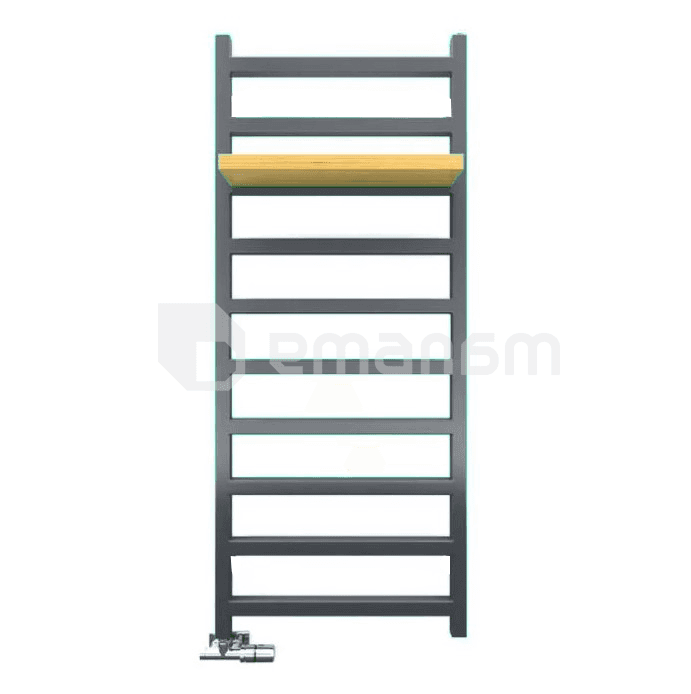 დეკორატიული საშრობი Terma SIMPLE გრაფიტი Ral 7024 Soft (SX) 1200/500