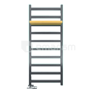 დეკორატიული საშრობი Terma SIMPLE გრაფიტი Ral 7024 Soft (SX) 1200/500
