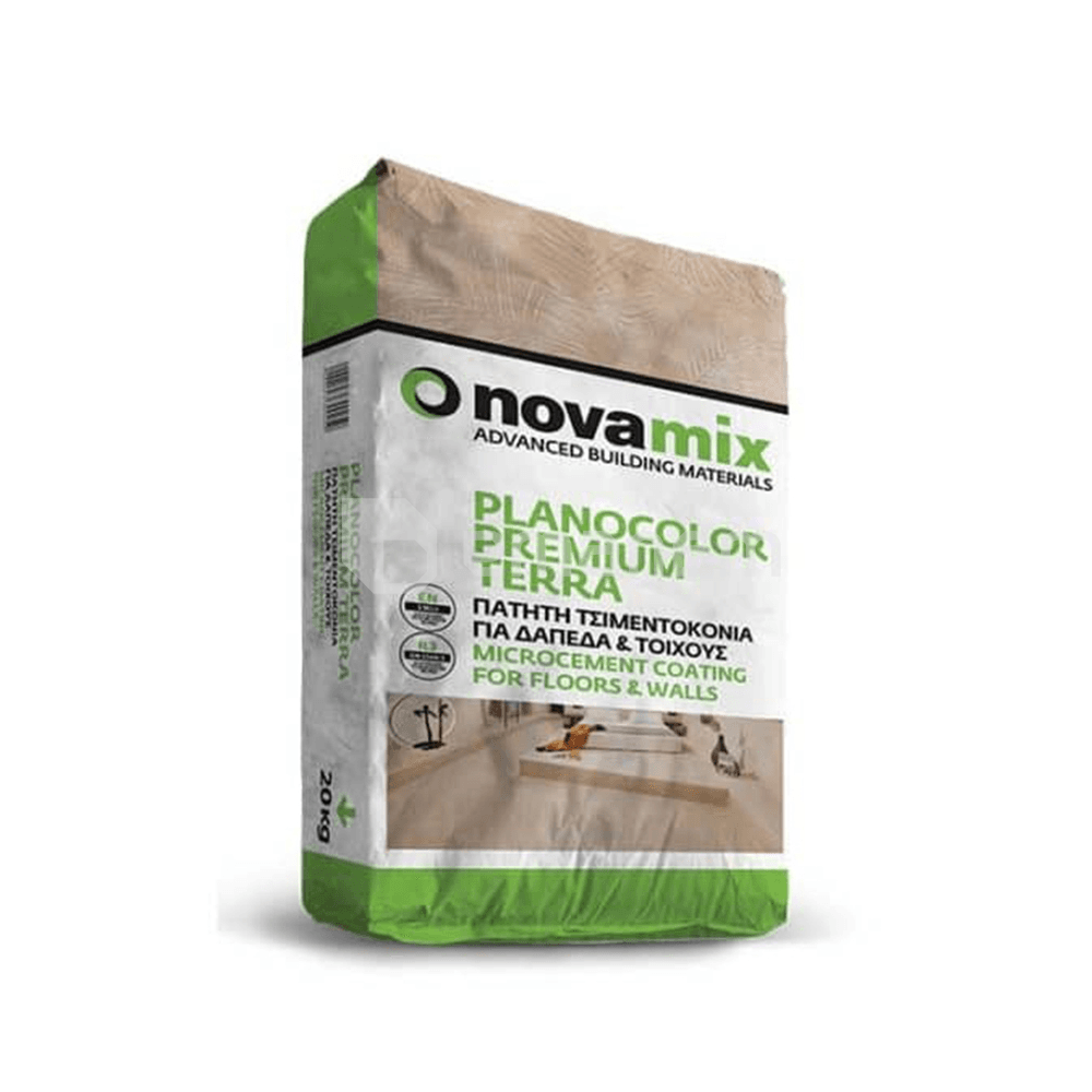 მიკროცემენტი Novamix PLANOCOLOR PREMIUM TERRA 20 კგ