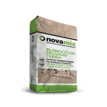 მიკროცემენტი Novamix PLANOCOLOR PREMIUM TERRA 20 კგ