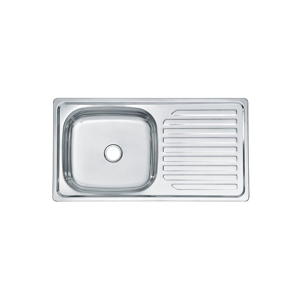 სამზარეულოს ნიჟარა+სიფონი LS-7540SA 750*400*180 (0.6MM)LEFT