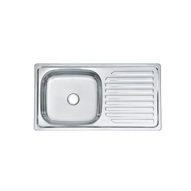 სამზარეულოს ნიჟარა+სიფონი LS-7540SA 750*400*180 (0.6MM)LEFT