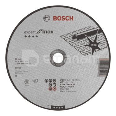 საჭრელი დისკი Bosch Expert for Inox 230x2x22.23 მმ