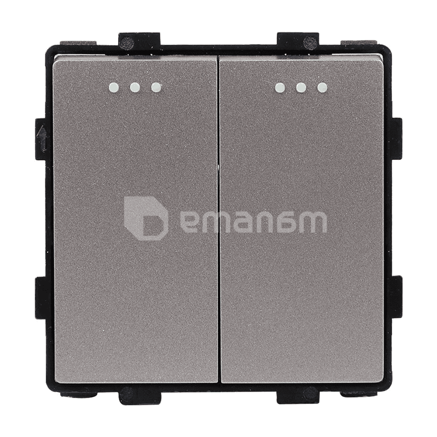 ჩამრთველი ჩარჩოს გარეშე Socket Style 2 ნაცრისფერი