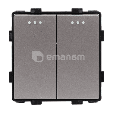 ჩამრთველი ჩარჩოს გარეშე Socket Style 2 ნაცრისფერი