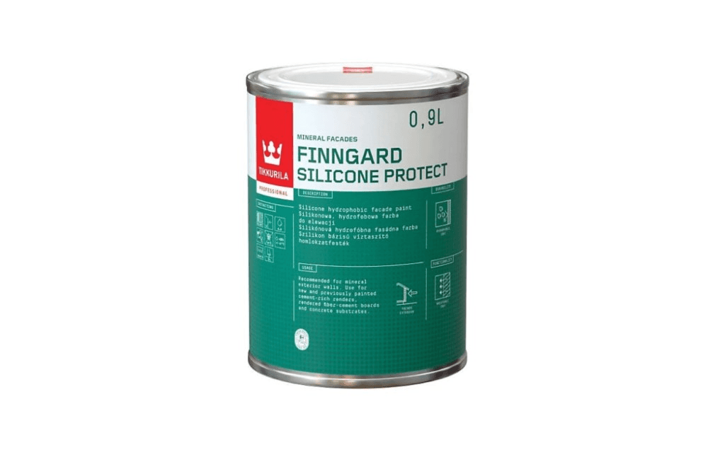საღებავი ფასადის Tikkurila Finngard Silicone Protect AP 0,9 ლ