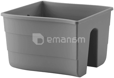 პლასტმასის ქოთანი ყვავილებისთვის FORM PLASTIC Wave railing pot 2488-014 Ø30 ანტრაციტი