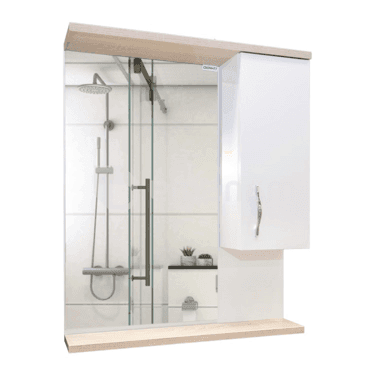 კარადა სარკით Denko Akyazi 65 White Sonomo 65x75 სმ