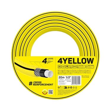 სარწყავი მილი ოთხშრიანი 4YELLOW 1/2" 20 m
