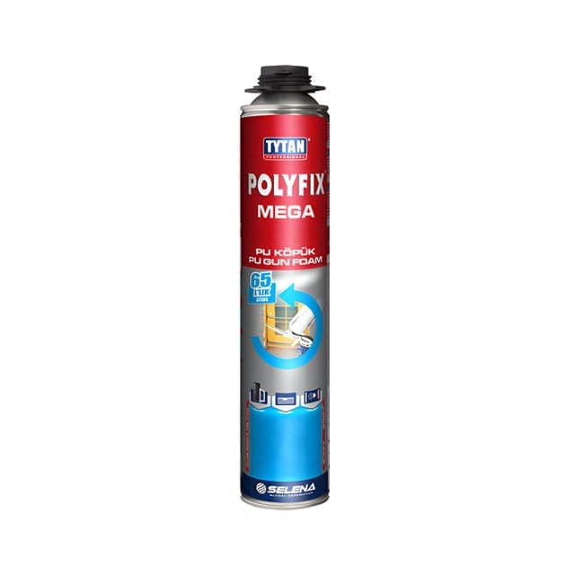 ქაფი "ტიტანი" პროფ. POLYFIX MEGA პისტოლეტის 860 მლ