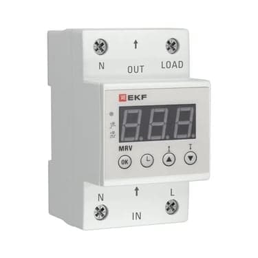 ძაბვის მონიტორინგის რელე ეკრანით EKF PROxima MRV 63A