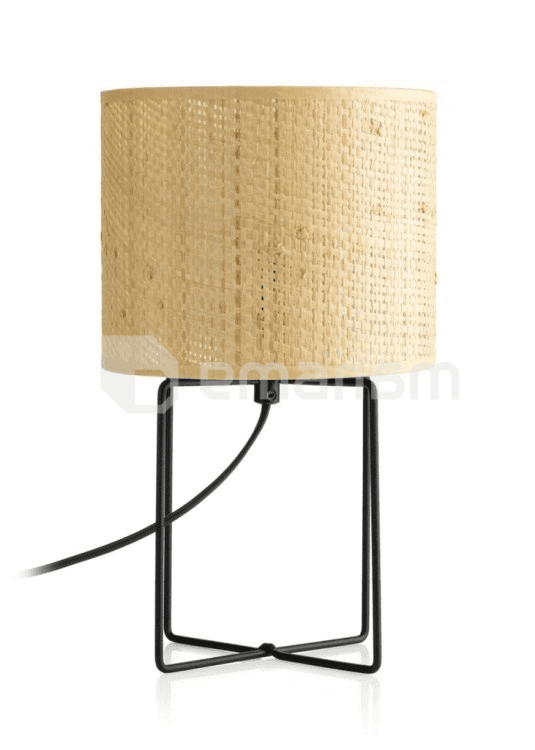 მაგიდის სანათი Luminex Rattan 1 E27 Ø180 h150 შავი როტანგი 5293
