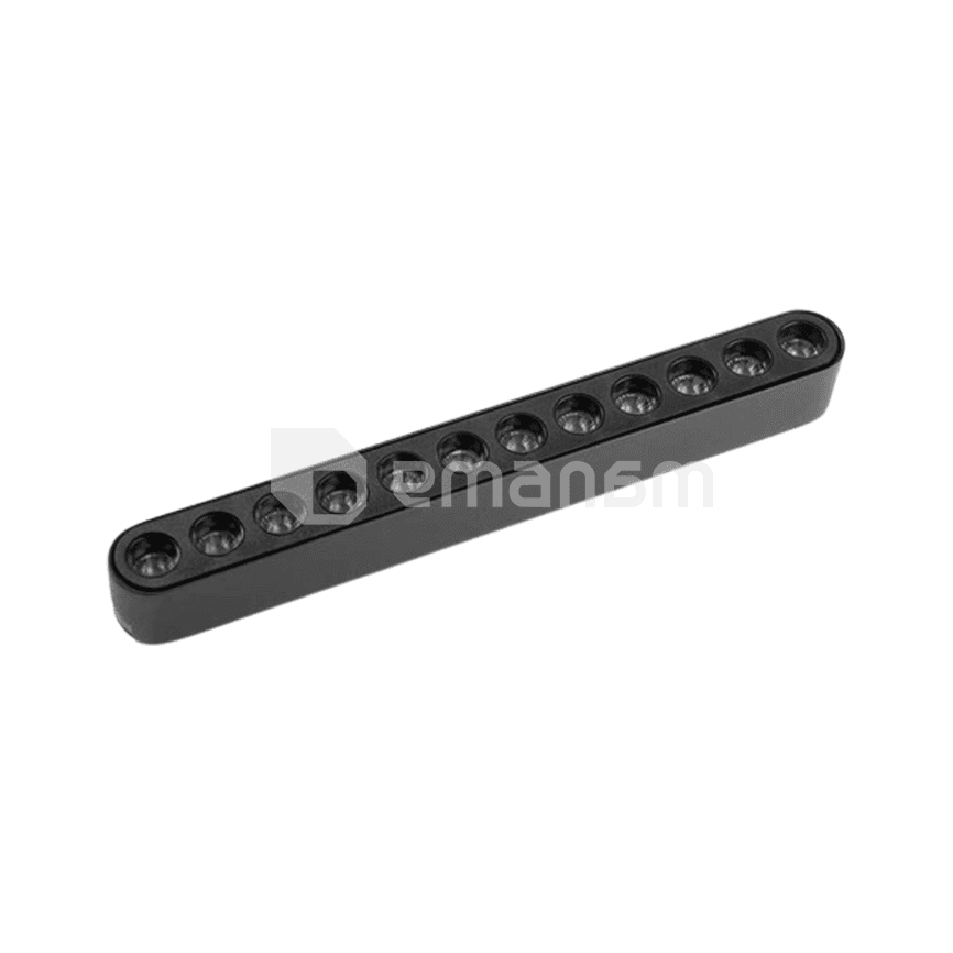 არხის სანათი New Light UT25-GLR12 12W 3000K შავი